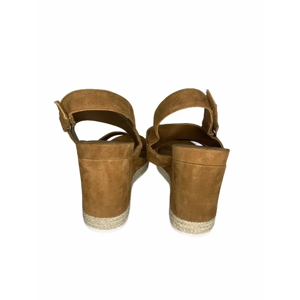 Caslon Jillien Wedge Sandal brown 9M‎ NEW $100